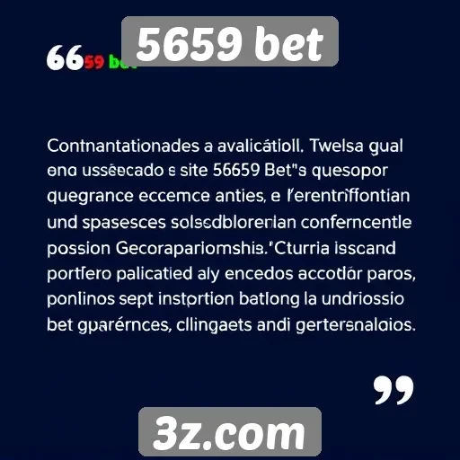 Avaliações dos usuários sobre o site 5659 bet
